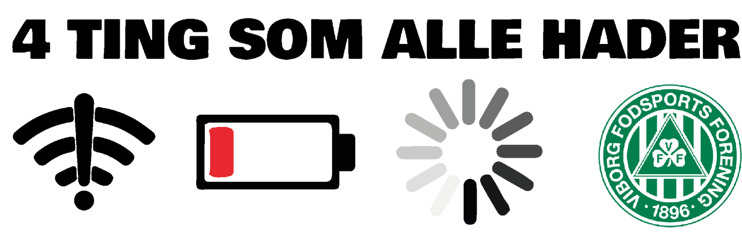 Hader Vff trøje, Fuck VFF t-shirt, 4 ting som alle hader, VFF, hader viborg motiv, logo
