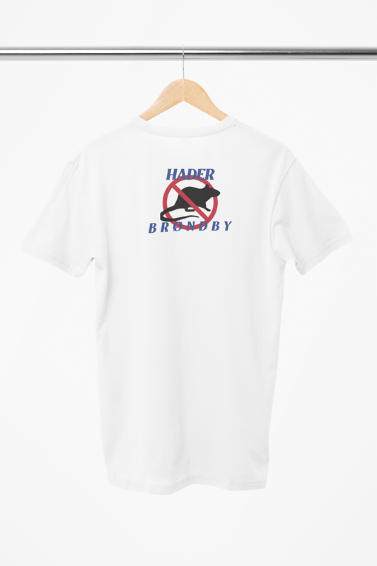 Hader Brøndby/rotter hvid t-shirt
