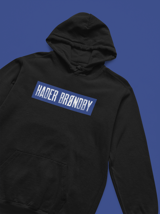Hader Brøndby -sort hoodie