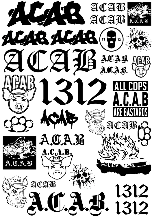 acab, falske tattoo, tatoveringer, acab tattoo, ACAB tatovering