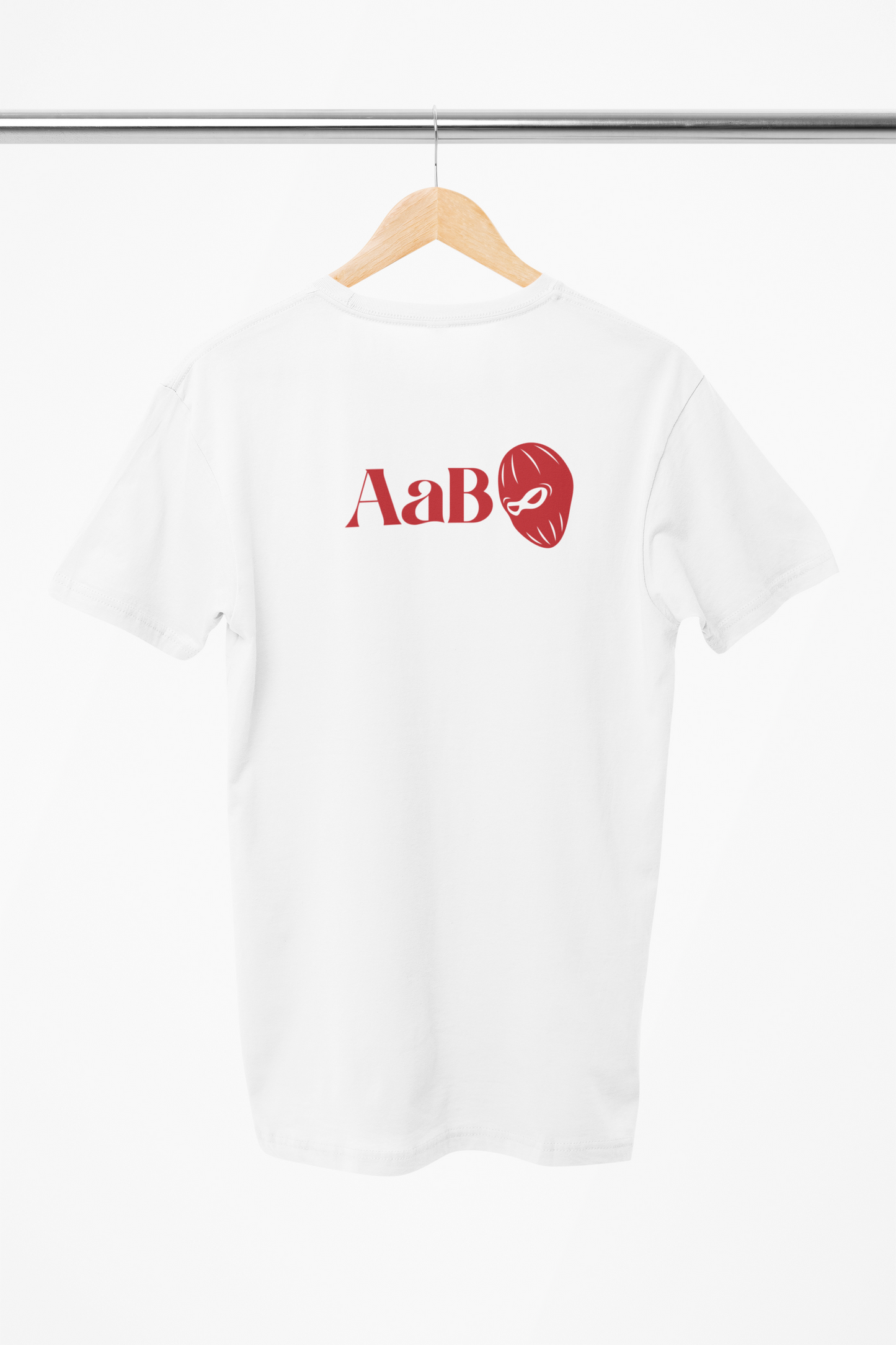 AaB t-shirt, Aalborg t-shirt, fodbold, AaB trøje hvid