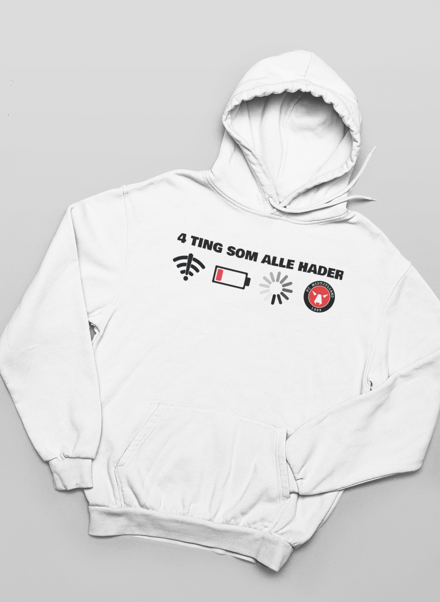 hader fc midtjylland hvid hoodie
