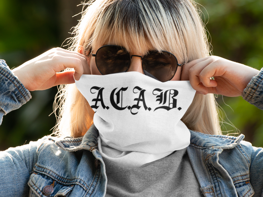 Hvid ACAB Halsedisse
